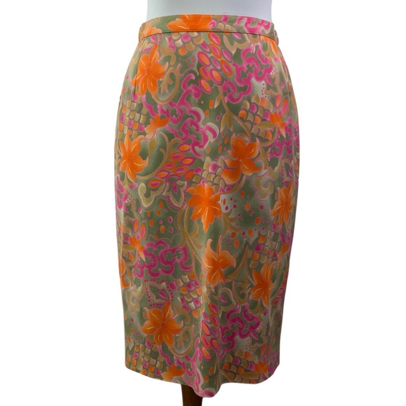 Vintage DOMINA 3 Piece Set Skirt Short Sleeve Top & Cardigan Small Medium Beige - Picture 9 of 15